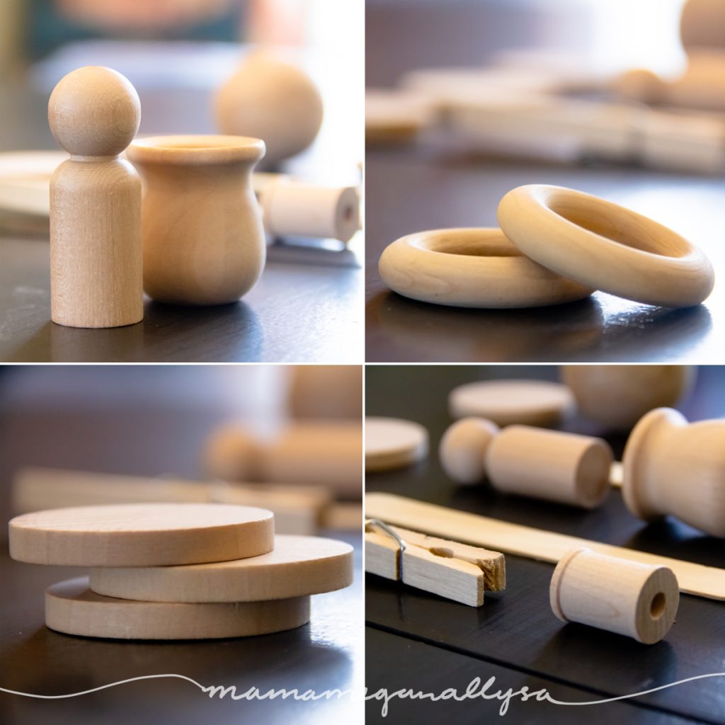 Natural Wooden Loose Parts Kit