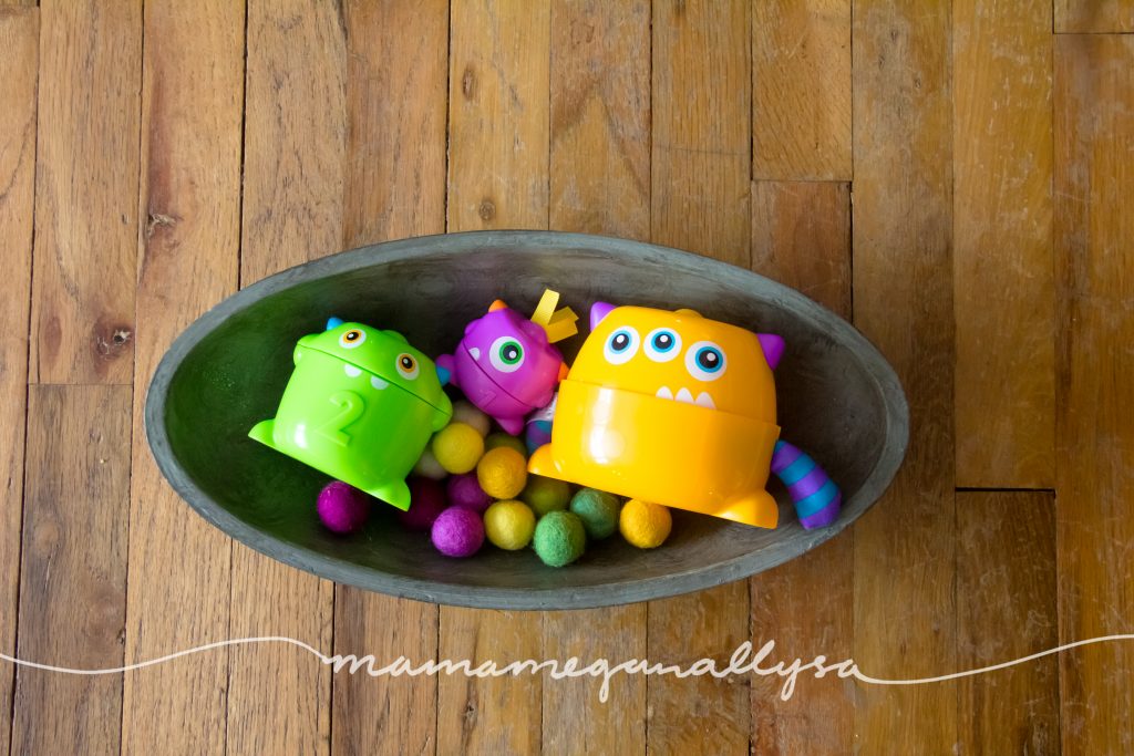 monsters and felt ball food