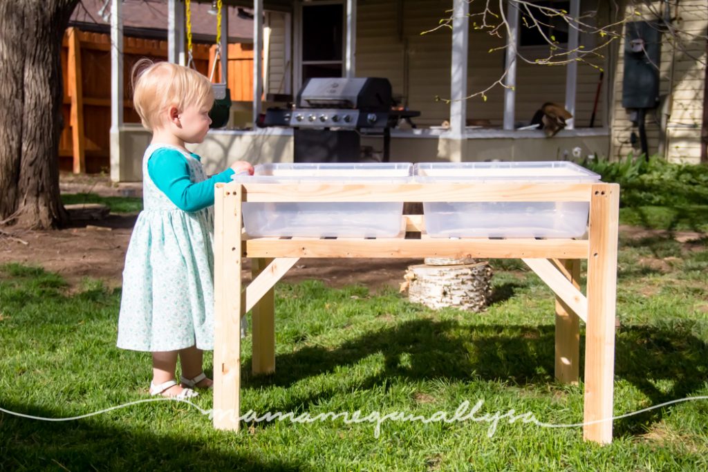 standing sensory table