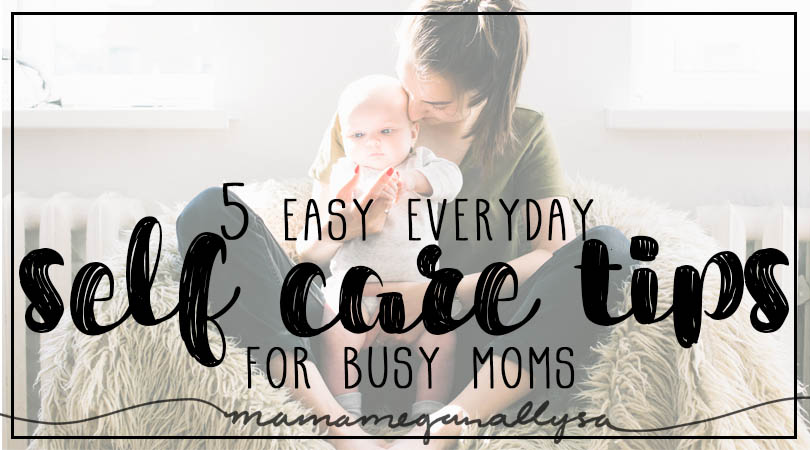 title card for easy everyday mom self care rules 