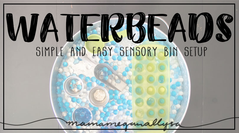 Water bead sensory play is great for fine motor skills as well as all the sensory inputs!