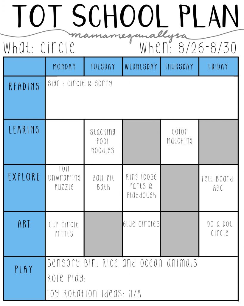 I am excited to start working more on shapes now that we are a bit older! We will be doing lots of round art and ring play for cirlces!