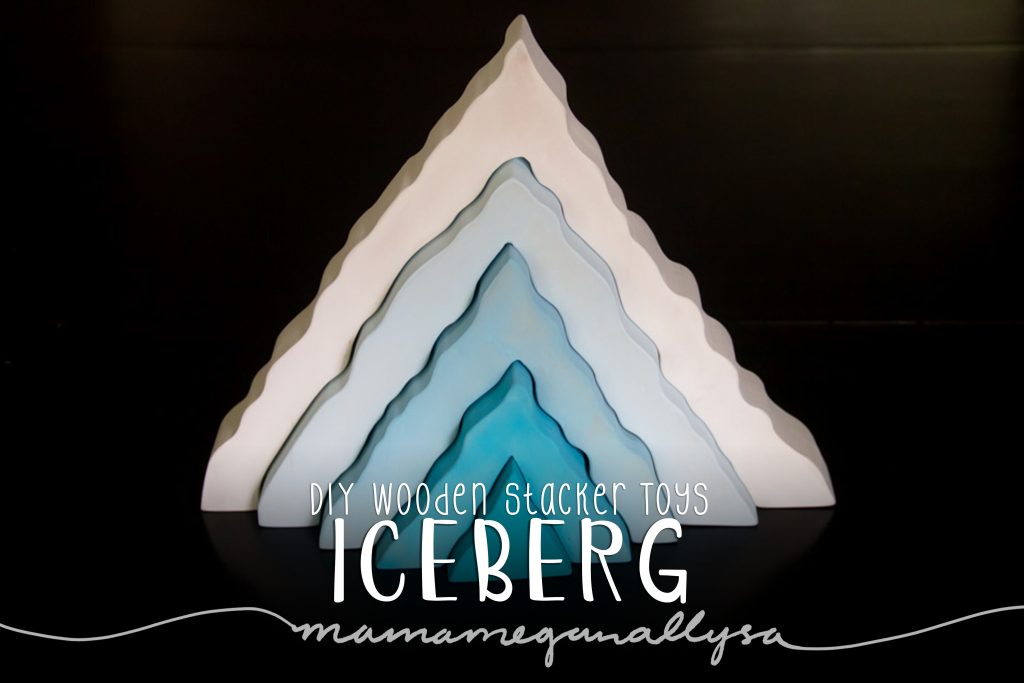 DIY stacker Toys : The Iceburg : From pure white to a vivid aqua at its center