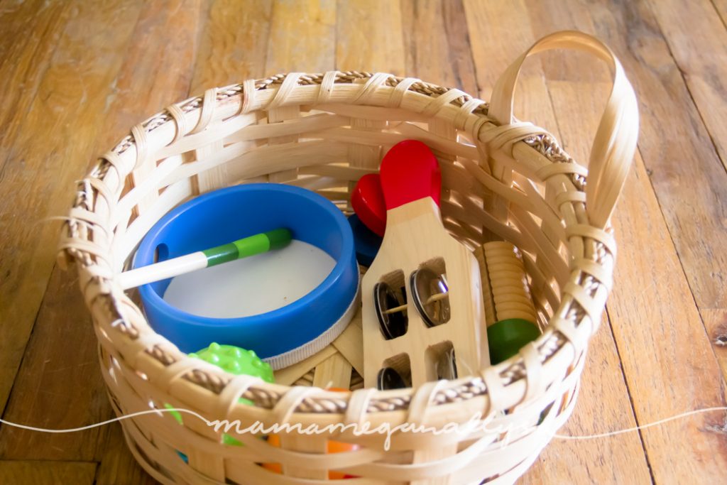 Musical instruments are always a good idea for free play toy rotations. What toddler doesn't like music?!