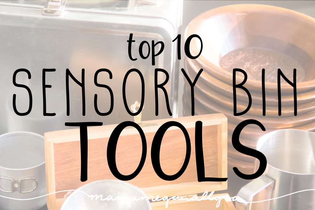 The top 10 Sensory bin tools cover a wide set of skills and also leave room for lots of customization!