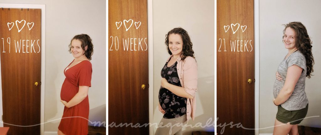 a weekly bumpdate covering 19-21 of my 2nd pregnancy