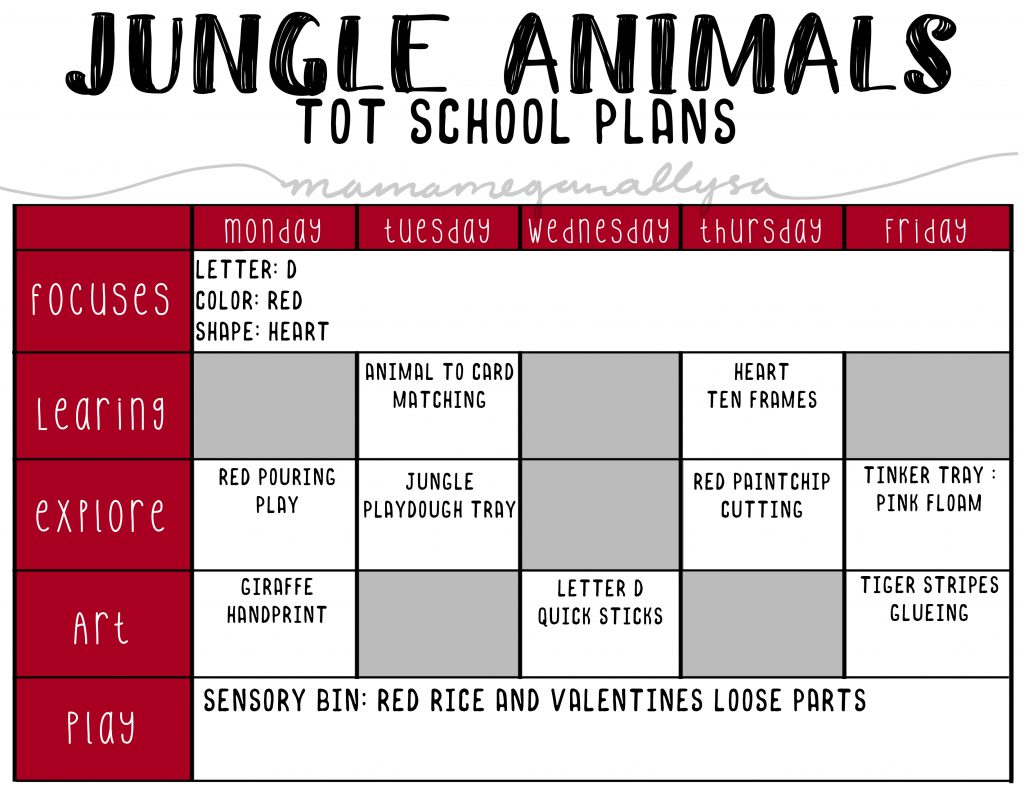 for our Jungle animal theme we will be doing some fun animal themed crafts and lots of animal matching and memory games.