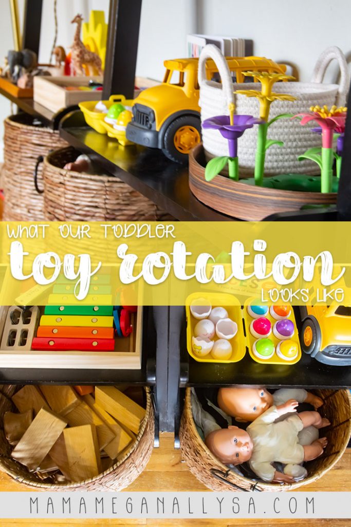 Our toy rotations are happen more frequently now that we have been home full time for a while. I don't know if she really is bored or if I just need the distraction of "new" toys more!