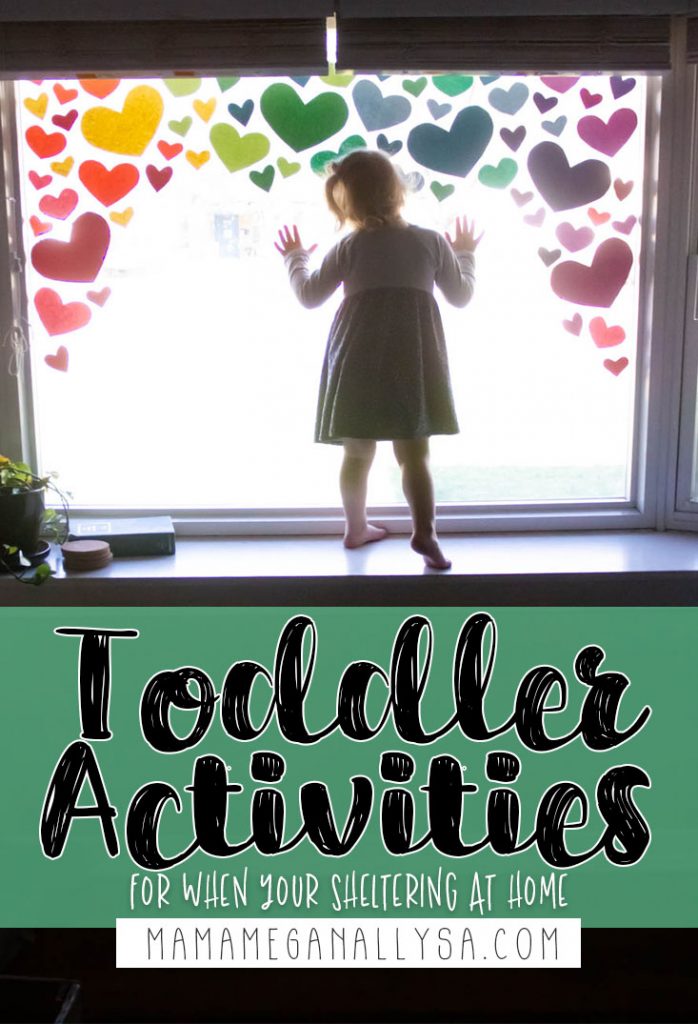 Sheltering at home with a toddler is a daunting idea for most of us. Thankfully keeping them entertained doesn't have to be too complicated! I have a list of over 30 simple ideas to help pass the time!