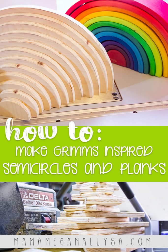 Creating your own DIY semicircles and planks is super simple and could be knocked out in just a couple of afternoons!