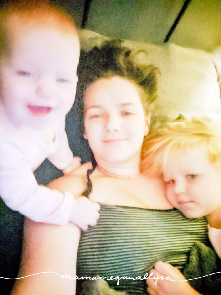 Mama and her girls start every morning with some cuddles in bed! 