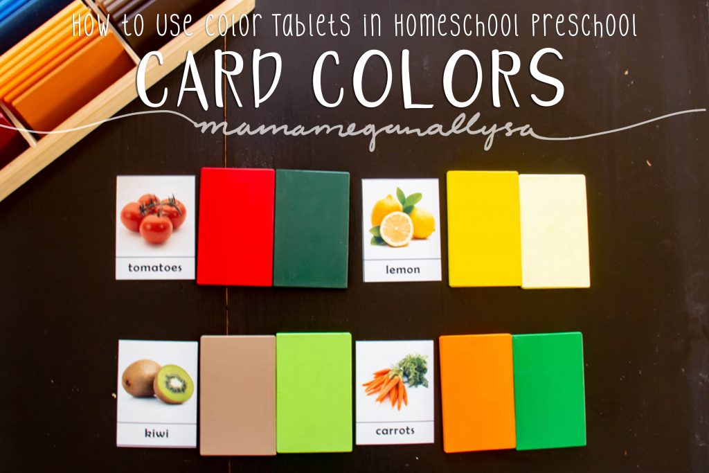 The Montessori Color Tablets: Explanation and Presentation — The  Montessori-Minded Mom