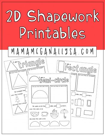 2D Shape Work Printables - Full Set