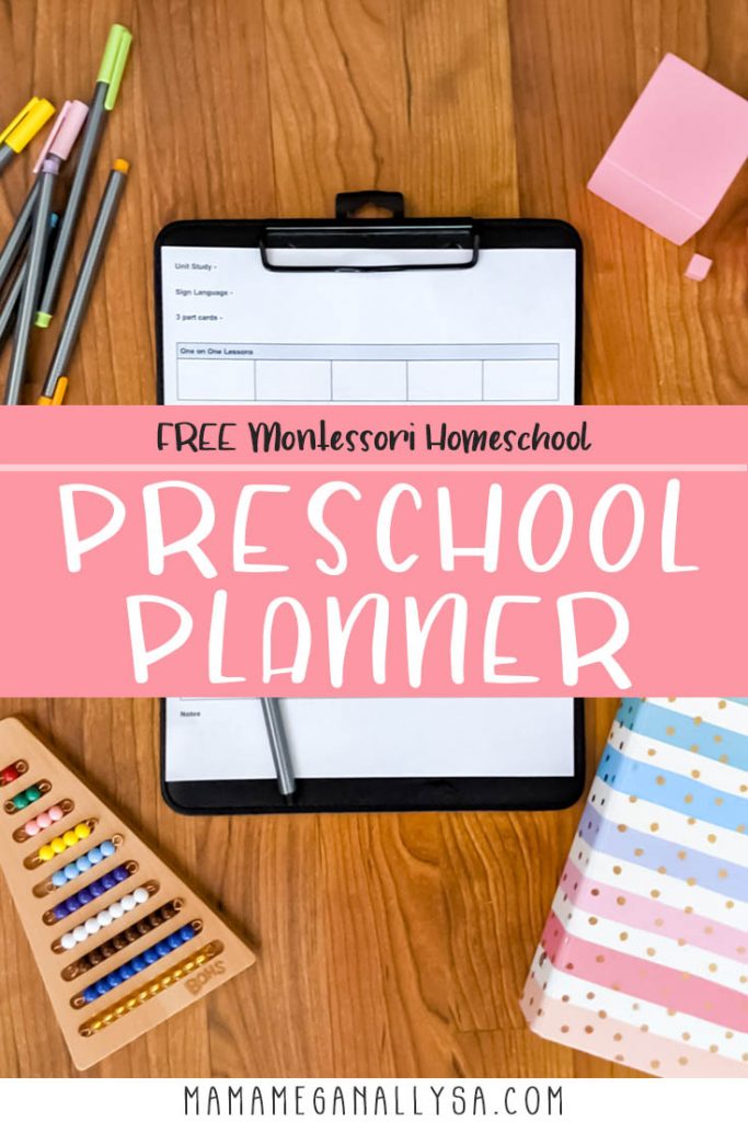 How this Type A Mama Organizes Homeschool Materials for Preschool -  MamaMeganAllysa