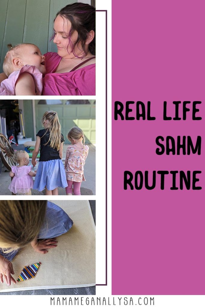 A pin image that reads real life sham routine